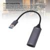 4K HD Resolution Video Sound Grabber Card, Aluminum Alloy Multimedia Interface Card with AWG26 Standard Cable Support 15 Meters Input, for OS X (USB3.0) view 4