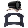 TOPINCN Black Ergonomic Horizontal Laptop Server Stand, Tablet Desktop Base Holder with Arch Bridge Design, Exquisite Processing view 2