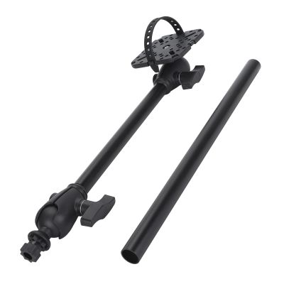 EBTOOLS Fish Finder Mount Base, 360 Degree Rotation Fish Finder Holder, Universal Mounting Plate, Ball Mount Fish Finder Bracket, Lowrance, Raymarine