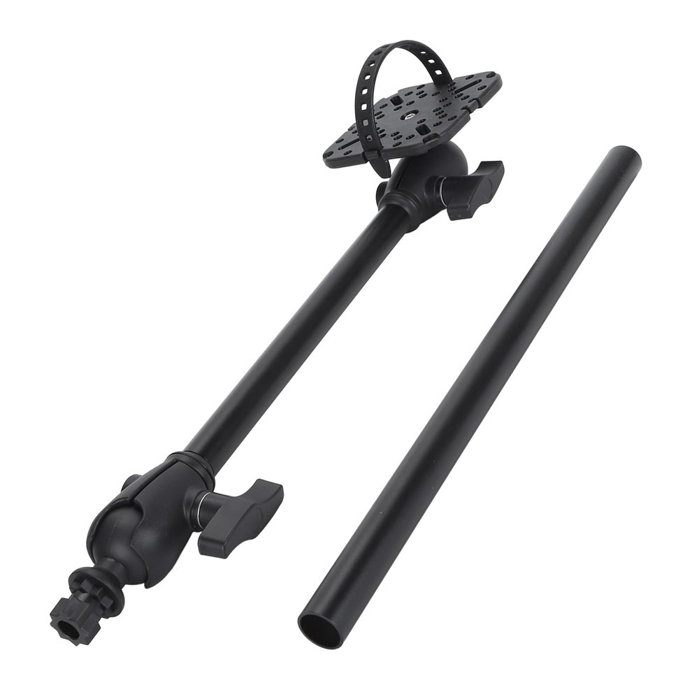 EBTOOLS Fish Finder Mount Base, 360 Degree Rotation Fish Finder Holder, Universal Mounting Plate, Ball Mount Fish Finder Bracket, Lowrance, Raymarine