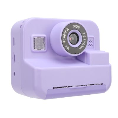 Camera for Kids, 12MP Instant Print Camera, 2.4 Inch Screen, Support Timer, No Ink, Rechargeable, with Fun Frames (Acoutoqs3tfbix76-12)