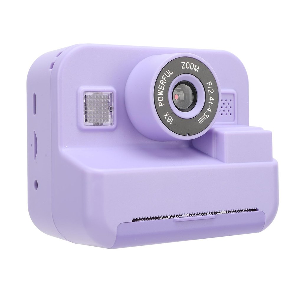Camera for Kids, 12MP Instant Print Camera, 2.4 Inch Screen, Support Timer, No Ink, Rechargeable, with Fun Frames (Acoutoqs3tfbix76-12)
