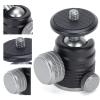 Ball Head, Tripod Ball Head with 1/4inch Tripod Screw Head 360 Degree Mini Ball Head Hot Shoe Mount Adapter for DSLR Camera, Tripods view 3