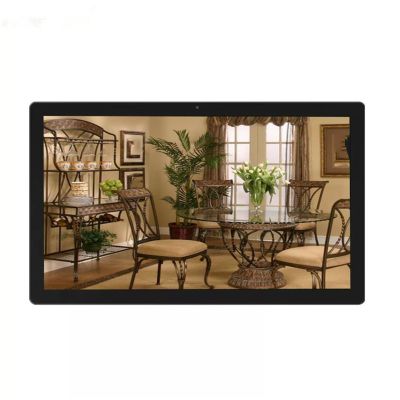 32-inch HD IPS Wall-Mounted Commercial Advertising Digital Photo Frame, 1080P Video Playback Artifact(Black)