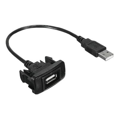 beler Black USB Port AUX Cable Adapter Cord Wire Charger Cable Fit for Toyota Corolla