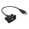 beler Black USB Port AUX Cable Adapter Cord Wire Charger Cable Fit for Toyota Corolla view 1