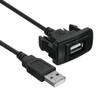 beler Black USB Port AUX Cable Adapter Cord Wire Charger Cable Fit for Toyota Corolla view 3