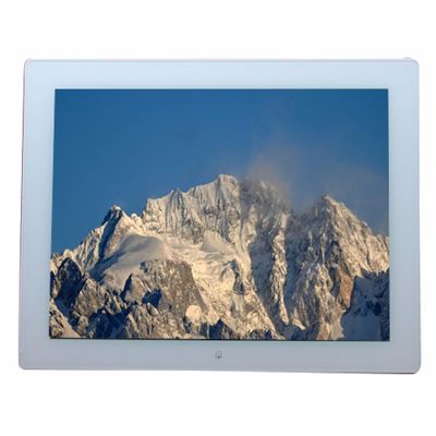 15-inch High-Definition Wall-mountable Digital Photo Frame, Suitable for Conferences, Exhibitions and Other Scenes(White)
