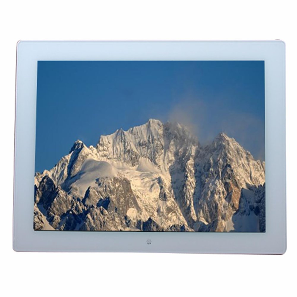 15-inch High-Definition Wall-mountable Digital Photo Frame, Suitable for Conferences, Exhibitions and Other Scenes(White)