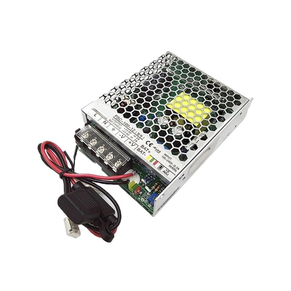 Boartechs Charge Function Switching 100W UPS Uninterruptible Power Supply smps Switching Power Supply AC to DC 13.8V 27.6V 2A/1A for Charge PSC-100-12 PSC-100-24(24V_100W)