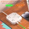 2 Prong Power Strip, WRXDMC 2 Prong to 3 Prong Outlet Adapter, 1400J Two Prong Surge Protector, 10ft Extension Cord, 8 AC Outlets with 2 USB C Port and 2 USB A Port, Wall Mountable,Ideal for Old House view 4