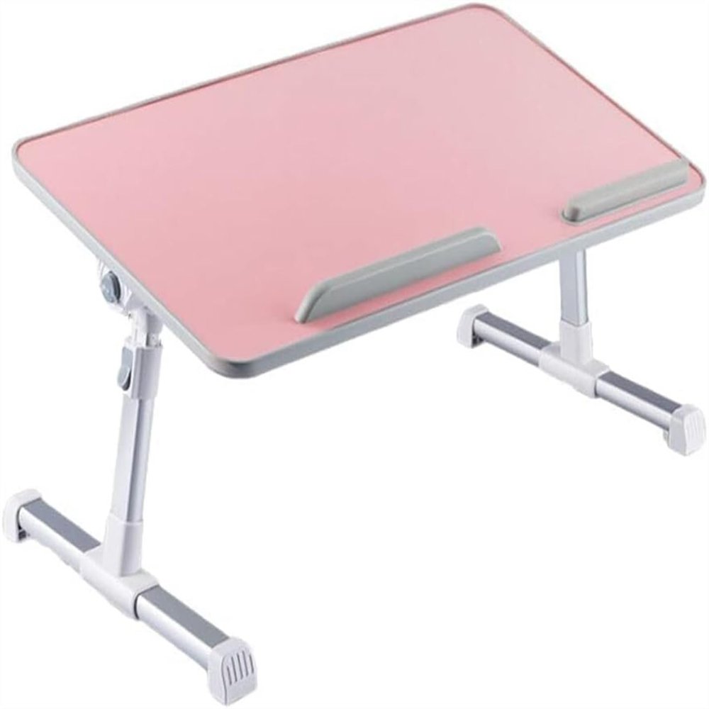 Bed Desk for Laptop and Writing Adjustable Height with Cooling Fan Foldable Notebook Lap Pc Folding Computer Portable Table
