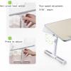 Bed Desk for Laptop and Writing Adjustable Height with Cooling Fan Foldable Notebook Lap Pc Folding Computer Portable Table view 3