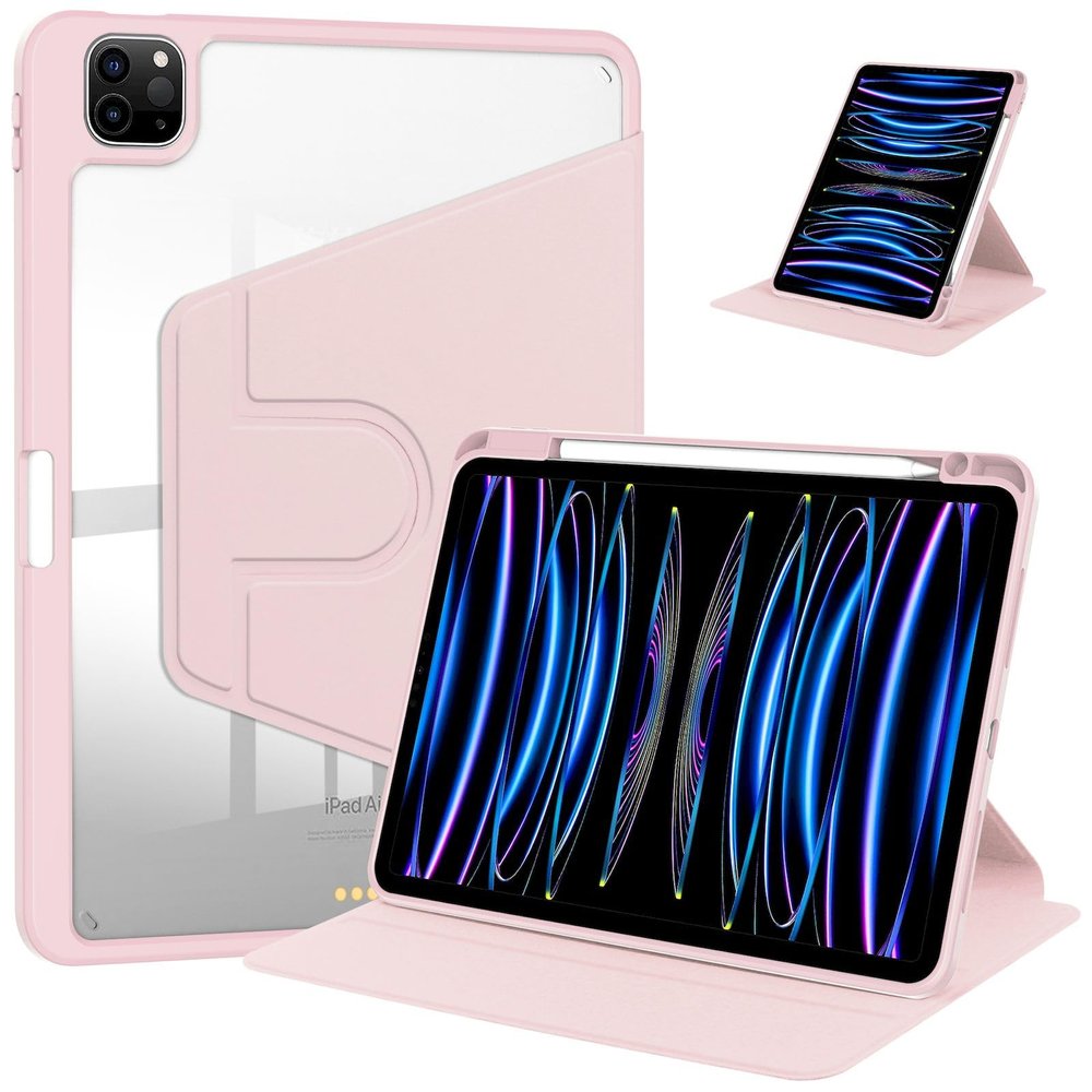 MIGOTODA PU Leather PC Material Hard Case for iPad mini (A17 Pro) 2024 / iPad mini 6 (6th Generation, 8.3-inch, 2021 Model) - Model US-J2-P2-N001 (Pink)
