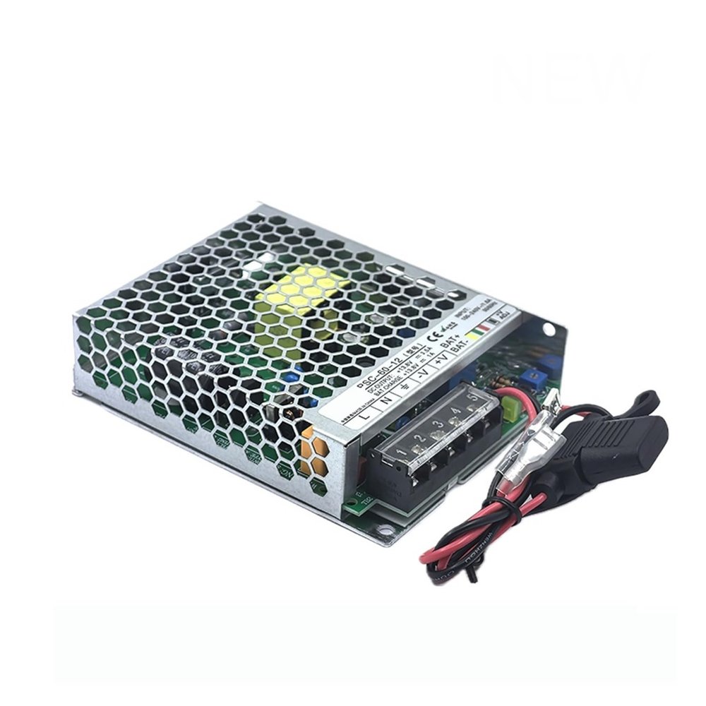 Boartechs Charge Function Switching 60W UPS Uninterruptible Power Supply Switching Power Supply AC to DC 13.8V 1A 27.6V 0.7A for Charge PSC-60-12 PSC-60-24(24V_60W)