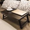 Computer Folding Table Bamboo Laptop Stand Foldable Desk Notebook Table Laptop Bed Tray Bed Table Play view 3