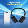 awatrue Kids Bluetooth Headphones, Over-Ear Wireless Headphones with Microphone, Safe-Volume 85dBA, Bluetooth 5.4, Foldable Lightweight and Comfortable, 50H Playtime, USB-C Charging, Black view 3