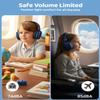 awatrue Kids Bluetooth Headphones, Over-Ear Wireless Headphones with Microphone, Safe-Volume 85dBA, Bluetooth 5.4, Foldable Lightweight and Comfortable, 50H Playtime, USB-C Charging, Blue view 2