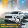 Backup Camera for Car, Metal Housing 170Wide View Angle Rear/Side/Front View Camera for Car, Clear Night Vision IP69 Waterproof Reverse Camera for Vehicle SUV RV Pickup, 18.5mm, 12V/24V, White view 3