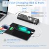 Desk Clamp Power Strip,40W Fast Charging Station,Desktop Mount Surge Protector,2 PD 20W USB C Ports,3 Outlets for Home,Office,Fit 1.9" Tabletop Edge (Black, 3 Outlets & 4 USB Ports & 15 FT Cable) view 3