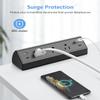 Desk Clamp Power Strip,40W Fast Charging Station,Desktop Mount Surge Protector,2 PD 20W USB C Ports,3 Outlets for Home,Office,Fit 1.9" Tabletop Edge (Black, 3 Outlets & 4 USB Ports & 15 FT Cable) view 4