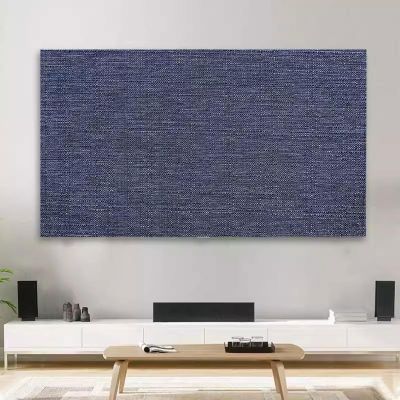 19-80 Inch TV Cover Thick Cotton and Linen TV Dust Cover Cloth Indoor LCD LED Screen Protect Cover Solid Color Monitor Cover Universal Bedroom Living Room Art Decoration Cover(Color:color1,Size:65in)