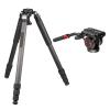 Heavy Duty Professional Carbon Fiber Tripod 75mm Bowl Adapter Max Tube 32.5mm ET7C(Tripod Fluid Head) view 1