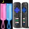 (2+2 Packs) Replacement Remote Control for Roku TV with Silicone Cover, Universal Remote for TCL/Hisense/Onn/Westinghouse/Philips Roku Smart TVs (Not for Roku Stick/Box) view 1