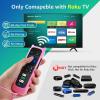 (2+2 Packs) Replacement Remote Control for Roku TV with Silicone Cover, Universal Remote for TCL/Hisense/Onn/Westinghouse/Philips Roku Smart TVs (Not for Roku Stick/Box) view 2