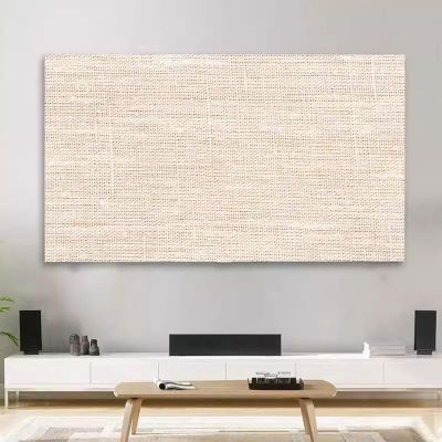 19-80 Inch TV Cover Thick Cotton and Linen TV Dust Cover Cloth Indoor LCD LED Screen Protect Cover Solid Color Monitor Cover Universal Bedroom Living Room Art Decoration Cover(Color:color24,Size:52in)