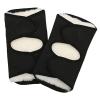 HDNSAUD Winter Protective Knee Pads 2pcs Winter Outdoor Sports Warm Lengthened Knee Pads Protector Protective Elastic Wool Thermal Plush Kneepad Kneecap Kneelet(Black,XL) view 1