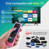 (2+2 Packs) Replacement Remote for Roku TV with Soft Protective Silicone Cover(Glow in The Dark), Universal Remote for TCL Roku/Hisense Roku/Onn Roku/Sharp Roku/Element Roku/Philips Roku Smart TV view 2