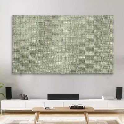 19-80 Inch TV Cover Thick Cotton and Linen TV Dust Cover Cloth Indoor LCD LED Screen Protect Cover Solid Color Monitor Cover Universal Bedroom Living Room Art Decoration Cover(Color:color7,Size:80in)