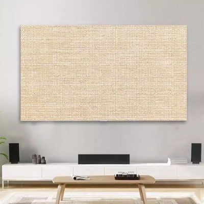 19-80 Inch TV Cover Thick Cotton and Linen TV Dust Cover Cloth Indoor LCD LED Screen Protect Cover Solid Color Monitor Cover Universal Bedroom Living Room Art Decoration Cover(Color:color2,Size:55in)