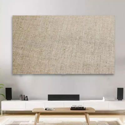19-80 Inch TV Cover Thick Cotton and Linen TV Dust Cover Cloth Indoor LCD LED Screen Protect Cover Solid Color Monitor Cover Universal Bedroom Living Room Art Decoration Cover(Color:color13,Size:52in)