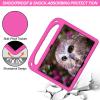 CXDFCDBS Tablet PC Bags Cases Sleeves Compatible with Huawei Mediapad T5 10.1 Inch 2018, Shock Absorbing, with Handle,EVA, Holder, Sturdy Tablet Case for Kids, Lightweight(Rose Red) view 2