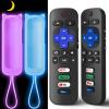 (2+2 Packs) Replacement Remote Control for Roku TV with Silicone Cover, Universal Remote for TCL/Hisense/Onn/Westinghouse/Philips Roku Smart TVs (Not for Roku Stick/Box) view 1