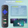 (2+2 Packs) Replacement Remote Control for Roku TV with Silicone Cover, Universal Remote for TCL/Hisense/Onn/Westinghouse/Philips Roku Smart TVs (Not for Roku Stick/Box) view 3