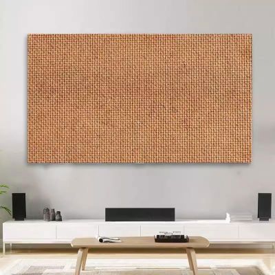 19-80 Inch TV Cover Thick Cotton and Linen TV Dust Cover Cloth Indoor LCD LED Screen Protect Cover Solid Color Monitor Cover Universal Bedroom Living Room Art Decoration Cover(Color:color25,Size:80in)