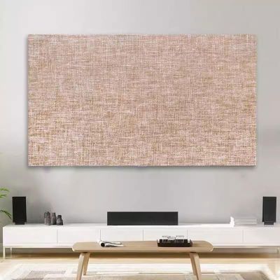 19-80 Inch TV Cover Thick Cotton and Linen TV Dust Cover Cloth Indoor LCD LED Screen Protect Cover Solid Color Monitor Cover Universal Bedroom Living Room Art Decoration Cover(Color:color12,Size:70in)