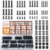 92PCS Universal TV Mounting Hardware Screw Kit Set - M4 M5 M6 M8 Screws, Spacers and Washers for Most TV/Monitor VESA Mount, TV Mount Replacement Screws with Box up to 80", Black view 1