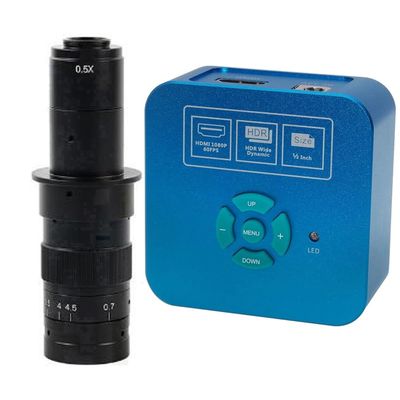 1080P 60FPS 1/2 inch HDMI HD Industrial Industry Lab Microscope Video Camera & 180X C-Mount Lens
