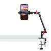 Magic Arm with Clamp, Long Articulating Arm Camera Mount, Adjustable Phone Mount Holder 360 Rotation, Mic Arm for Microphone, LED Lights, for Phone, Tripod, Desk, Table view 1