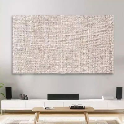 19-80 Inch TV Cover Thick Cotton and Linen TV Dust Cover Cloth Indoor LCD LED Screen Protect Cover Solid Color Monitor Cover Universal Bedroom Living Room Art Decoration Cover(Color:color4,Size:75in)