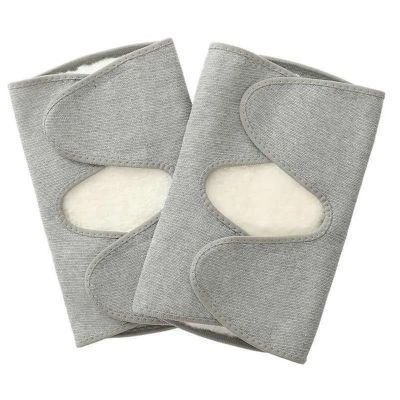 HDNSAUD Winter Protective Knee Pads 2pc Winter Outdoor Sports Warm Lengthened Knee Pads Protector Protective Elastic Wool Thermal Plush Kneepad Kneecap Kneelet(5,M)