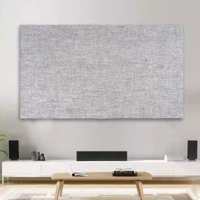 19-80 Inch TV Cover Thick Cotton and Linen TV Dust Cover Cloth Indoor LCD LED Screen Protect Cover Solid Color Monitor Cover Universal Bedroom Living Room Art Decoration Cover(Color:color23,Size:60in)