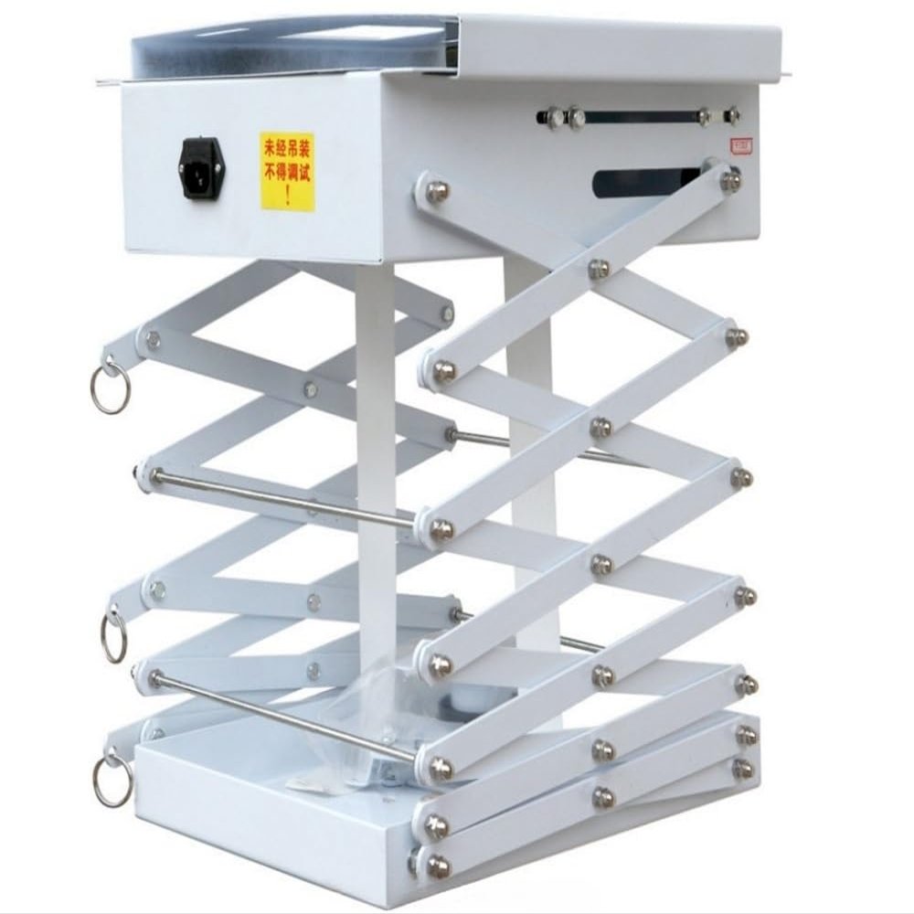 LHXEQJAM Electric Projector Stand Lifting Scissor with Hidden Ceiling Stand Running Distance 2m, 2.5m Floor: 48 * 48cm(2m)