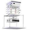LHXEQJAM Electric Projector Stand Lifting Scissor with Hidden Ceiling Stand Running Distance 2m, 2.5m Floor: 48 * 48cm(2m) view 2
