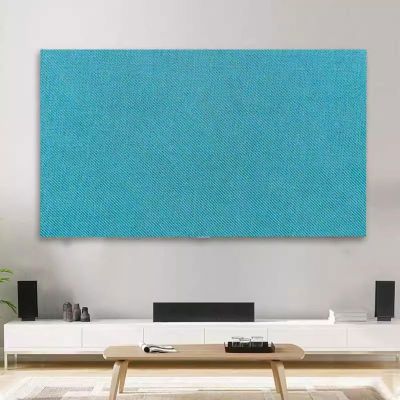 19-80 Inch TV Cover Thick Cotton and Linen TV Dust Cover Cloth Indoor LCD LED Screen Protect Cover Solid Color Monitor Cover Universal Bedroom Living Room Art Decoration Cover(Color:color9,Size:80in)