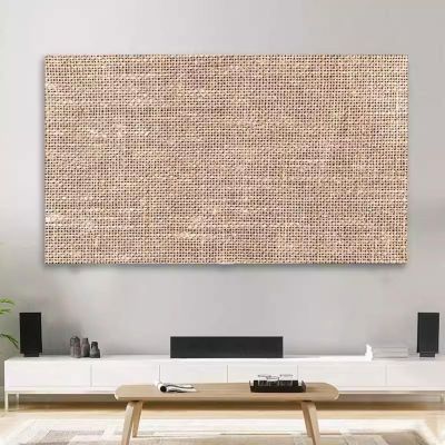 19-80 Inch TV Cover Thick Cotton and Linen TV Dust Cover Cloth Indoor LCD LED Screen Protect Cover Solid Color Monitor Cover Universal Bedroom Living Room Art Decoration Cover(Color:color22,Size:80in)